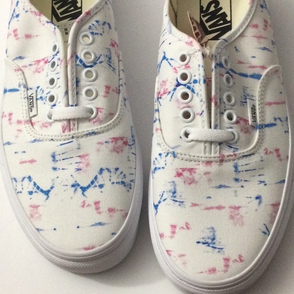 Madewell x Vans®  Lace-Up Sneakers Tie-Dye Women’s Size 10 White - Picture 7 of 12